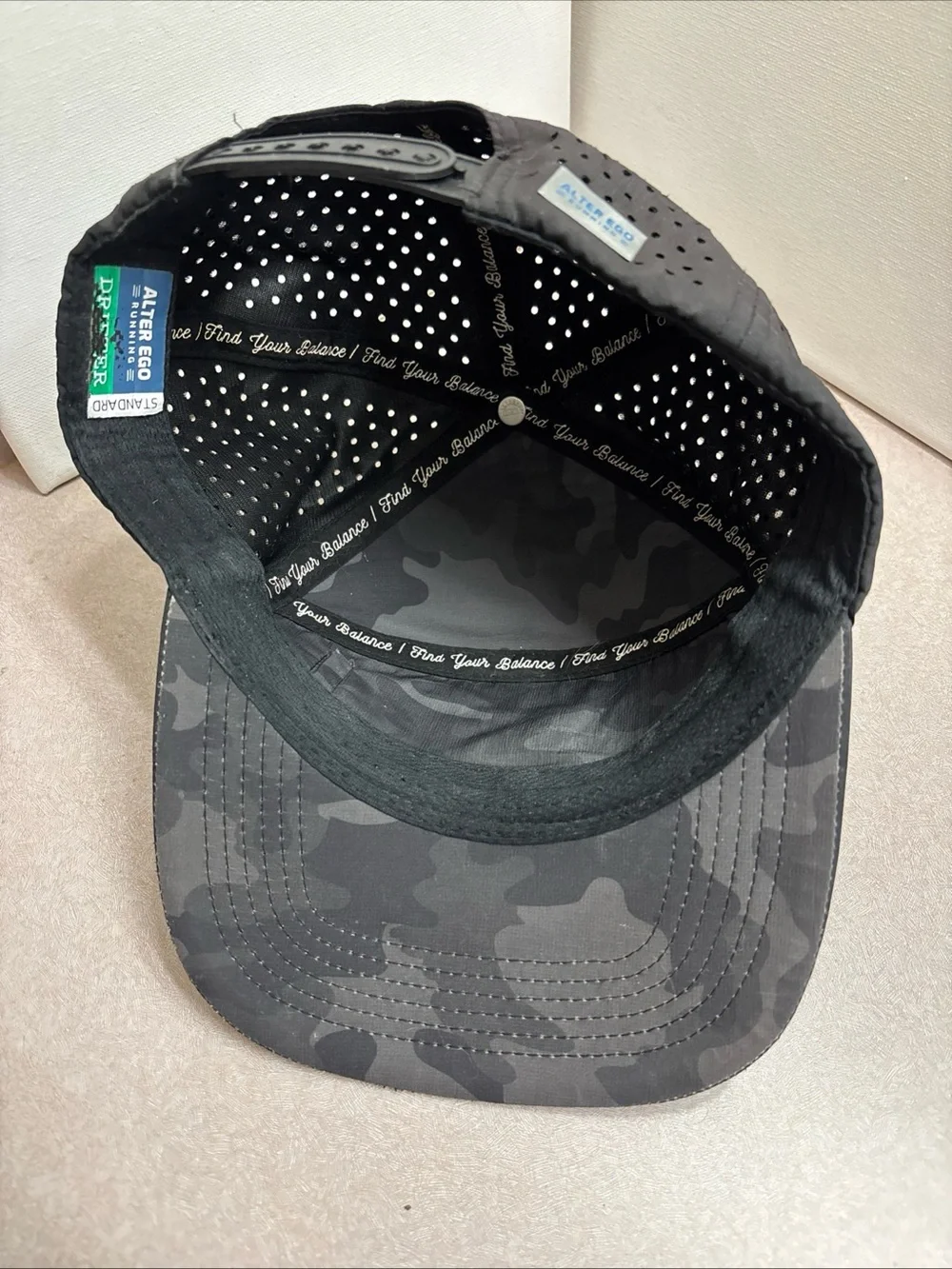 Alter Ego Running Snapback Hat Camo American Flag Panel Drifter Brown Standard